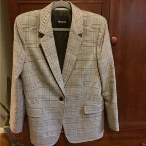 Madewell Brown plaid